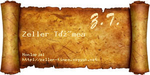 Zeller Tímea névjegykártya
