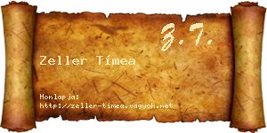 Zeller Tímea névjegykártya